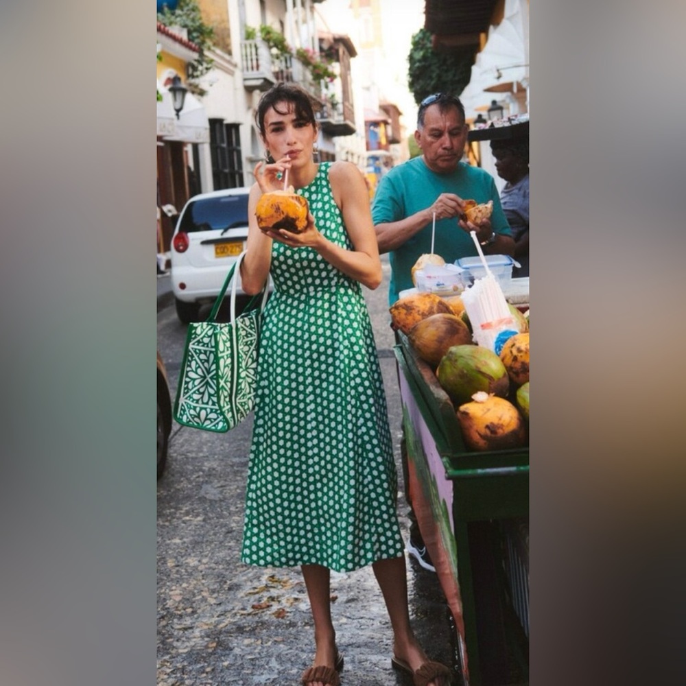 Boden NWT Carla Linen Midi Dress